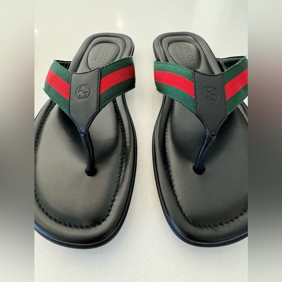NWB MENS GUCCI FLIP-FLOP SZ 9 - Picture 2 of 8